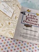 Vintage 1991 Little Golden Book: Little Golden Picture Dictionary Hardcover