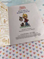 Vintage 1992 Little Golden Book: Precious Moments Put On a Happy Face! Hardcover