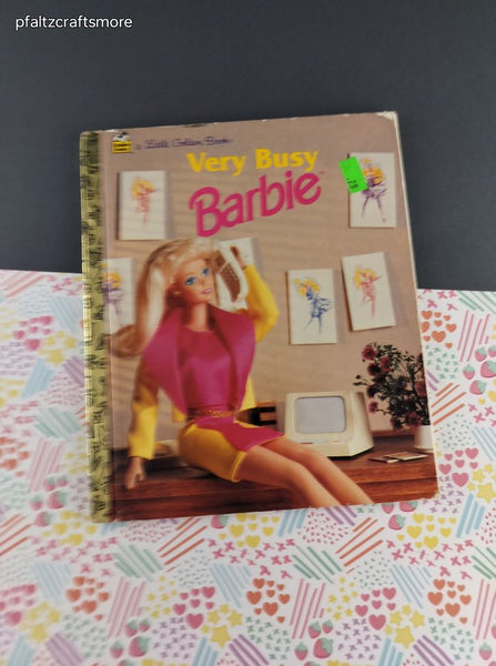 Vintage 1997 Little Golden Book: Very Busy Barbie Hardcover