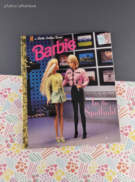 Vintage 1998 1st Printing Little Golden Book: Barbie In the Spotlight Hardcover, Like New