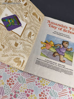 Vintage 1985 Little Golden Book: Amanda's First Day of School Hardcover