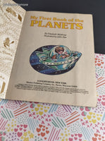 Vintage 1985 Little Golden Book: My First Book of the Planets Hardcover