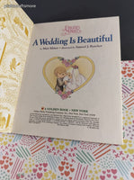 Vintage 1998 1st Printing Little Golden Book: Precious Moments, A Wedding is Beautiful Hardcover, Like New