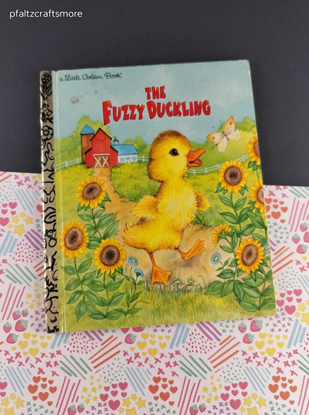 Vintage 1977 Little Golden Book: The Fuzzy Duckling Hardcover