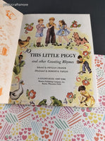 Vintage 1992 Little Golden Book: This Little Piggy and Other Counting Rhymes Hardcover