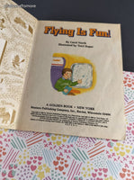 Vintage 1986 Little Golden Book: Flying is Fun! Hardcover