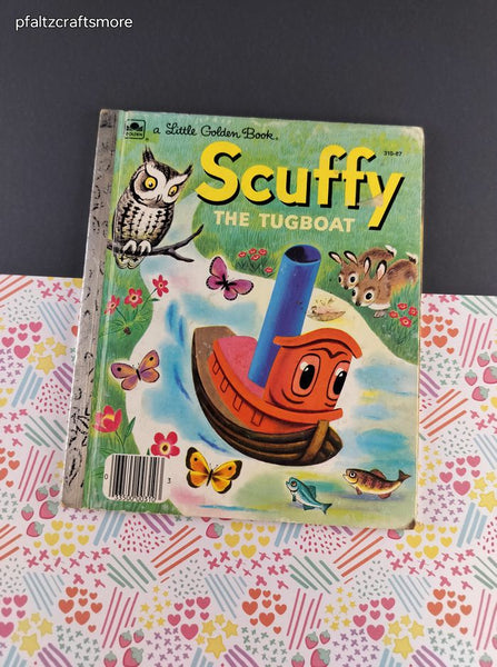 Vintage 1955 Little Golden Book: Scuffy the Tugboat Hardcover