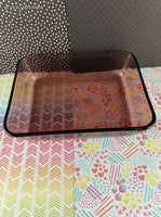Vintage Pyrex Cranberry 3 Cup #7210 Small Rectangle Casserole Dish (No Lid), Like New