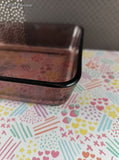 Vintage Pyrex Cranberry 3 Cup #7210 Small Rectangle Casserole Dish (No Lid), Like New