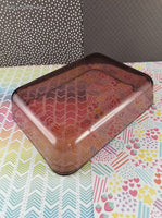 Vintage Pyrex Cranberry 3 Cup #7210 Small Rectangle Casserole Dish (No Lid), Like New