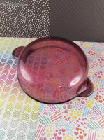 Vintage Pyrex Visions Cranberry #V-240-B Small Grab-n-Go Casserole Dish (No Lid), Like New