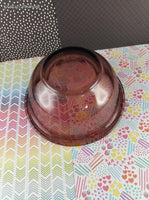 Vintage Pyrex Cranberry 1 Litre #322 Small Round Mixing Bowl
