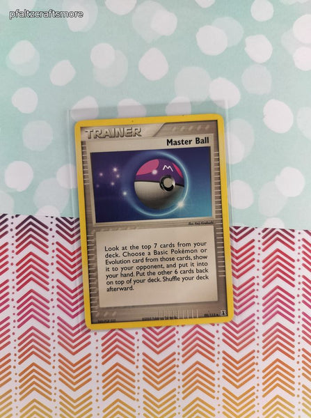 Vintage Uncommon - Master Ball ex Delta Species Non-Holo Pokemon Card 99/113 - VG