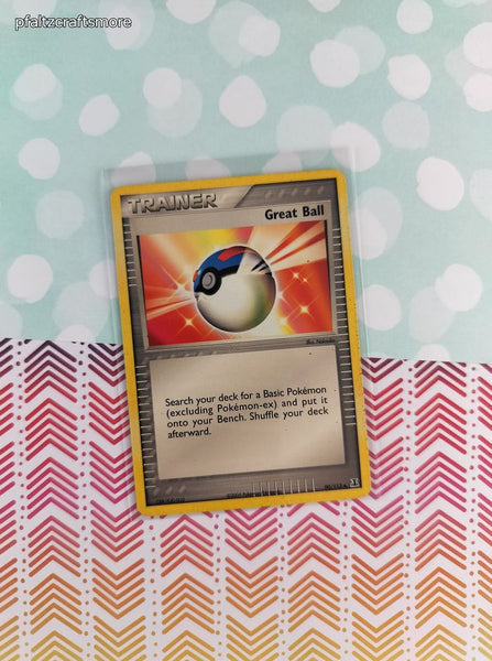 Vintage Uncommon - Great Ball ex Delta Species Non-Holo Pokemon Card 90/113 - VG