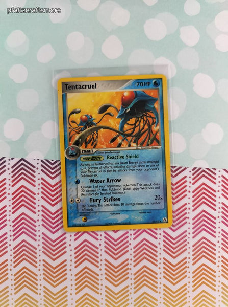 Vintage Uncommon - Tentacruel ex Legend Maker Non-Holo Pokemon Card 45/92 - VG