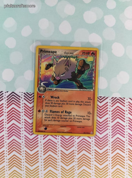 Vintage Uncommon - Primeape ex Holon Phantoms Non-Holo Pokemon Card 50/110 - VG