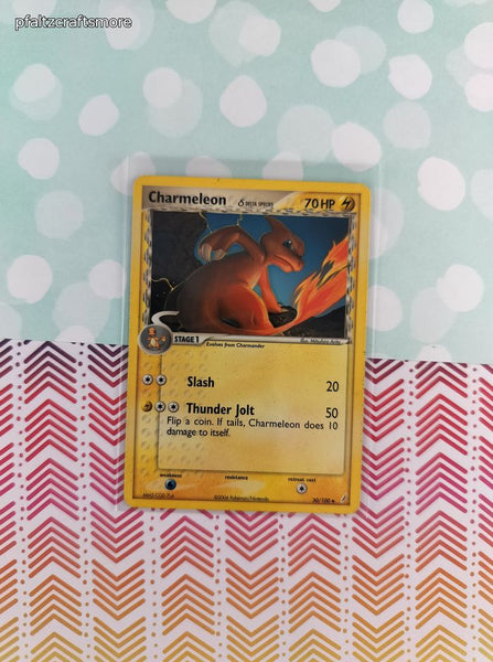 Vintage Uncommon - Charmeleon ex Crystal Guardians Non-Holo Pokemon Card 30/100 - VG