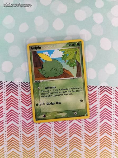 Vintage Uncommon - Gulpin ex Crystal Guardians Non-Holo Pokemon Card 33/100 - VG
