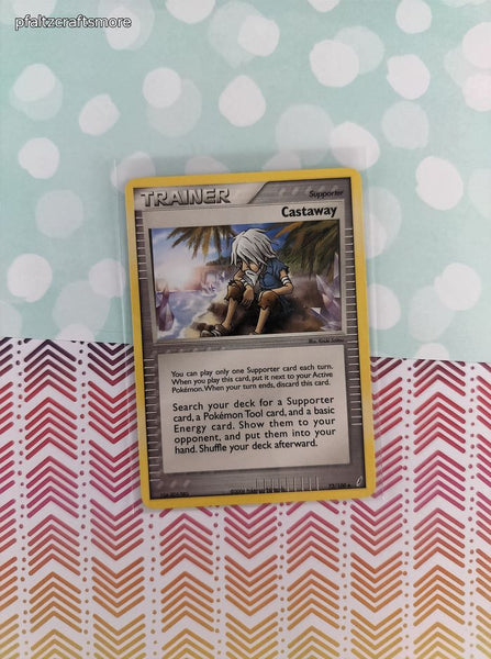 Vintage Uncommon - Castaway ex Crystal Guardians Non-Holo Pokemon Card 72/110 - LP (B)
