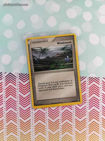 Vintage Uncommon - Windstorm ex Crystal Guardians Non-Holo Pokemon Card 85/110 - NM