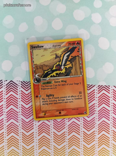 Vintage Uncommon - Swellow ex Dragon Frontiers Non-Holo Pokemon Card 40/101 - LP