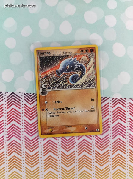 Vintage Uncommon - Horsea ex Dragon Frontiers Non-Holo Pokemon Card 31/101 - VG