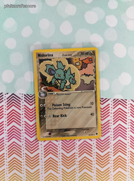 Vintage Uncommon - Nidorina ex Dragon Frontiers Non-Holo Pokemon Card 34/101 - NM