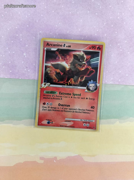 Pokemon TCG - Arcanine G Platinum Supreme Victors Holographic Card 15/147 - VG