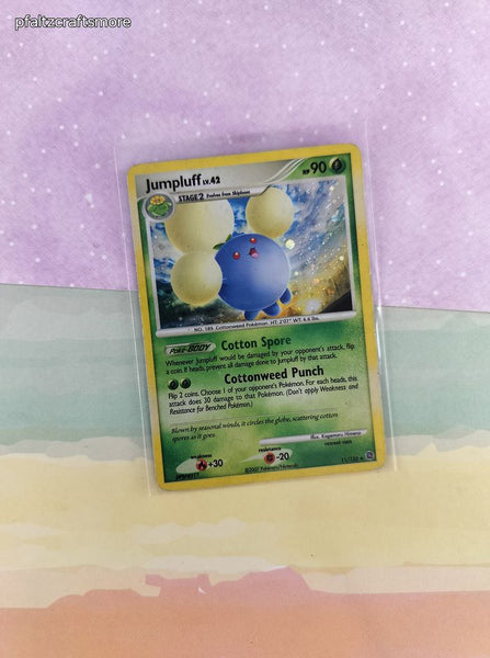 Vintage Rare - Jumpluff Secret Wonders Holographic Pokemon Card 11/132 - MP