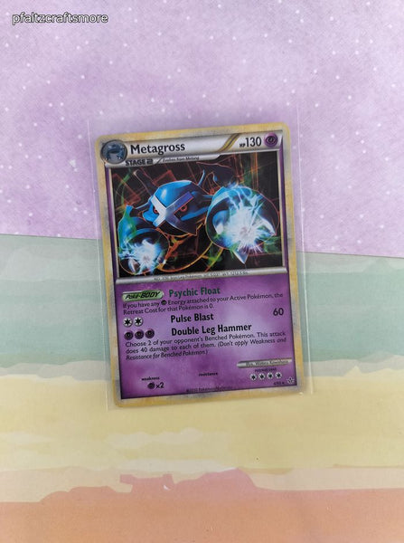 Pokemon TCG - Metagross Unleashed Holographic Card 4/95 - VG