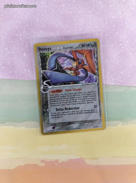 Vintage Rare - Deoxys ex Holon Phantoms Reverse Holographic Pokemon Card 4/110 - LP