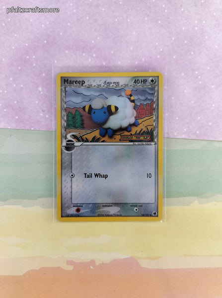 Vintage Common - Mareep ex Dragon Frontiers Stamped Holographic Pokemon Card 54/101 - VG