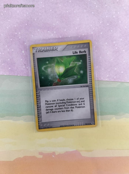 Vintage Uncommon - Life Herb ex FireRed & LeafGreen Non-Holo Pokemon Card 93/112 - VG