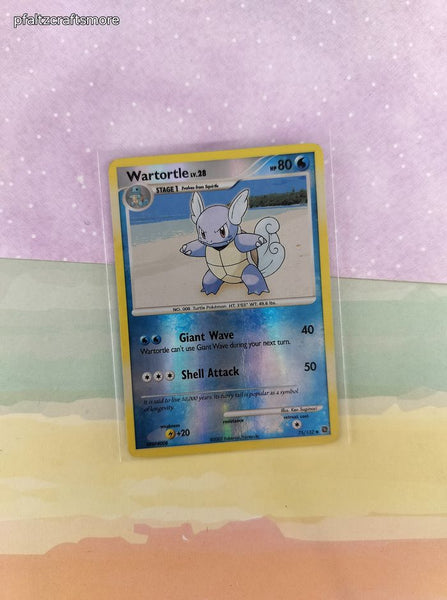 Vintage Uncommon - Wartortle Secret Wonders Reverse Holographic Pokemon Card 75/132 - MP/Creased