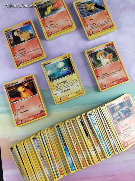 Vintage Bulk Pokemon Card Lot, 286 Common ex Series Cards No Duplicates
