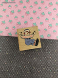 Vintage 2002 Stampabilities Raggedy Ann & Andy Congratulations Wooden Block/Rubber Stamp