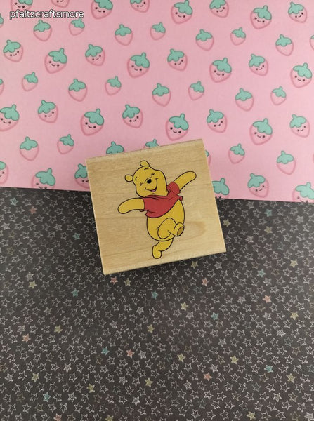 Vintage All Night Media Walt Disney's Winnie the Pooh #199F07 Wooden Block/Rubber Stamp