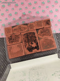Vintage 1993 Personal Stamp Exchange PSX Garden Stamp Set