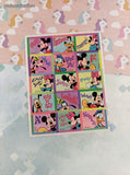 Vintage Hallmark Disney Mickey Mouse Goofy Full Sticker Sheet, Unused