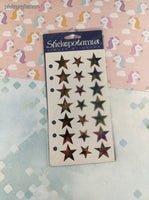 Vintage Stickopotamus Stickers, Shimmer SHINY Stars Celestial, 1 Sheet New & Sealed