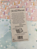 Vintage Stickopotamus "Hearts" SHINY Binder Sticker Sheet, New & Sealed