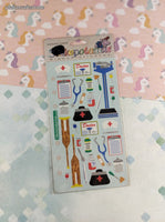 Vintage Stickopotamus Stickers, "Doctors Office", 1 Sheet New & Sealed