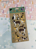 Vintage Stickopotamus Stickers, Fuzzy Dogs, 1 Sheet New & Sealed