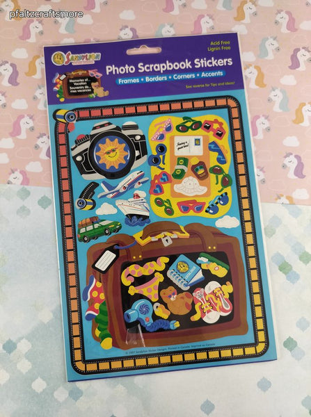 Vintage 1990's Sandylion Photo Scrapbook Stickers Sticker Sheet, Sealed New & Unopened