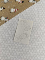 Vintage 1993 Mrs. Grossman's SHINY Christmas Bells Half Sticker Sheet, Unused