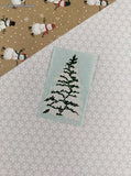Vintage 1991 Mrs. Grossman's Christmas Snowy Tree Half Sticker Sheet, Unused