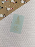Vintage 1991 Mrs. Grossman's Christmas Snowy Tree Half Sticker Sheet, Unused