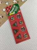 Vintage 1991 Looney Tunes Christmas Post-It Removable Stickers, New/Sealed