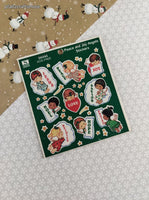Vintage Standard Publishing Christmas Angels Sticker Booklet 6 Sheets, Clean & Unused