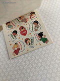 Vintage Standard Publishing Christmas Angels Sticker Booklet 6 Sheets, Clean & Unused